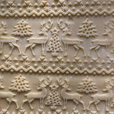 Rouleau à pâtisserie motifs de Noël en 3D
