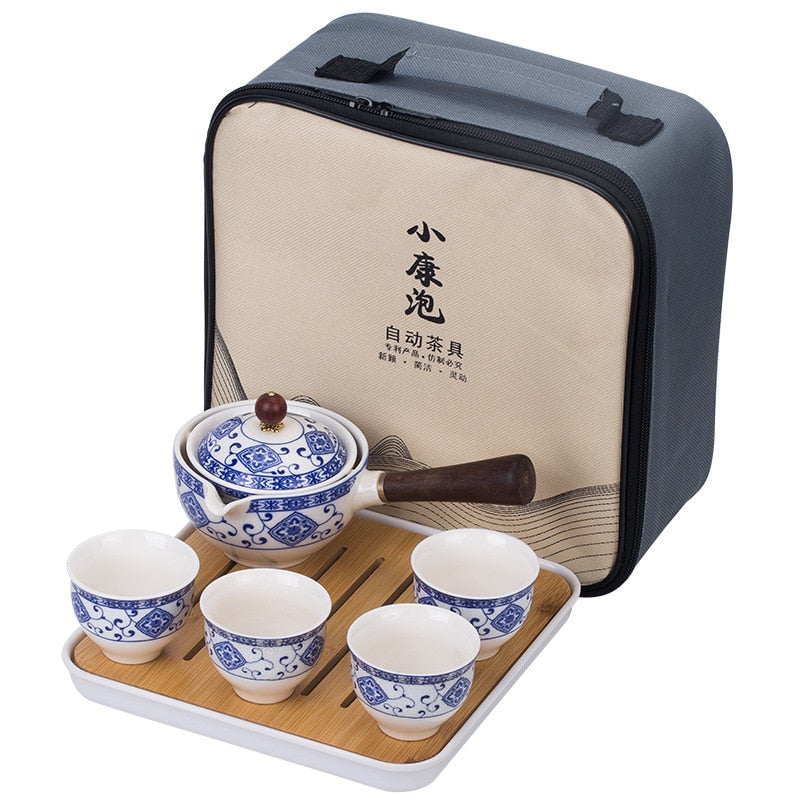 Service à thé chinois rotation à 360 °