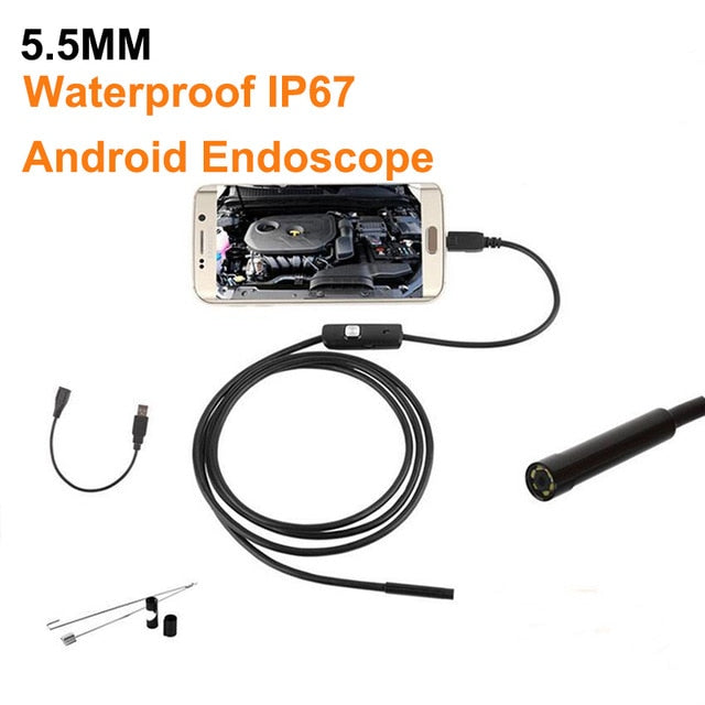 Caméra endoscopique pour smartphone, tablette et PC